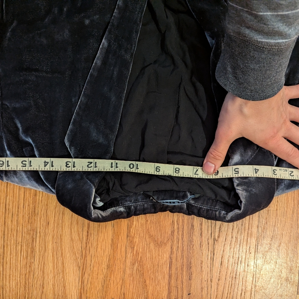 Zara Velvet dark gray blazer - Picture 8 of 9